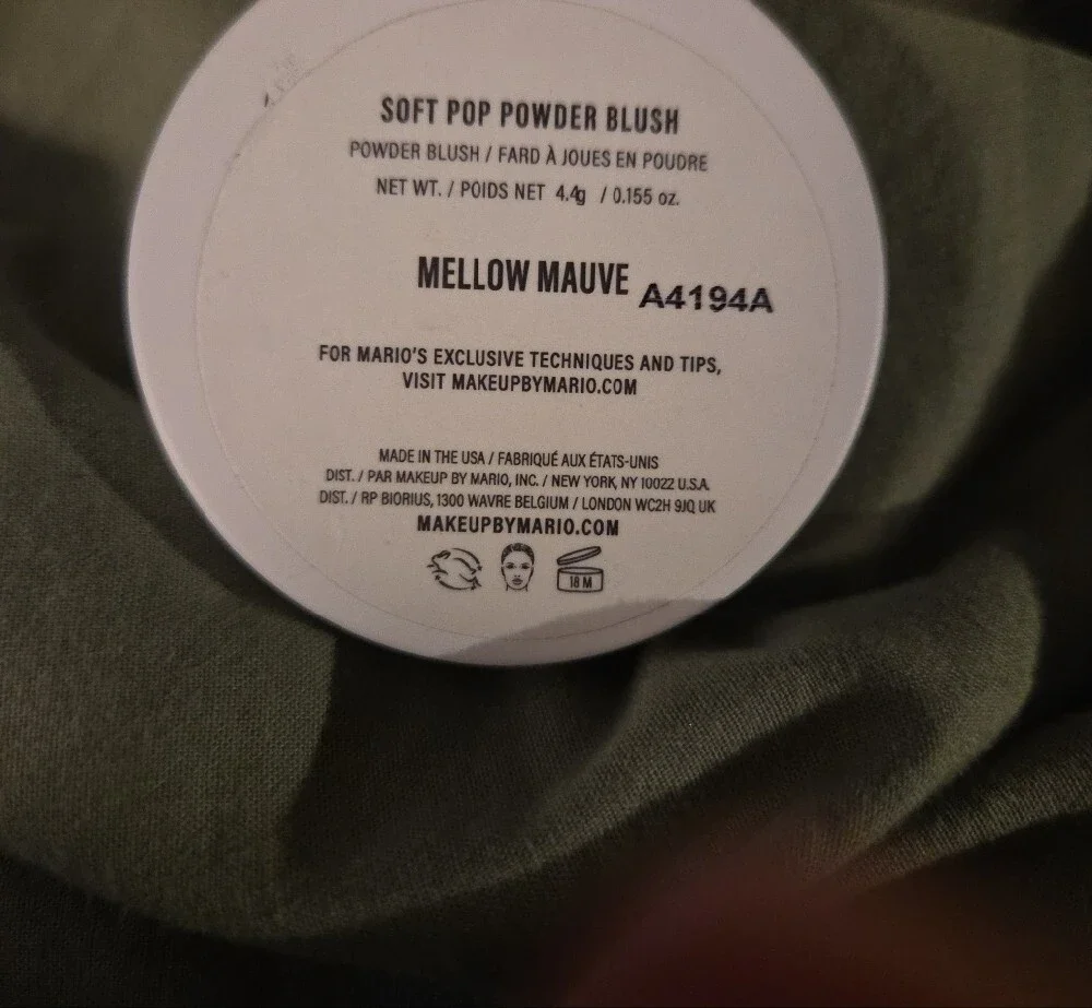 Makeup By Mario Soft Pop Powder Blush - Color MELLOW MAUVE